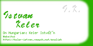 istvan keler business card